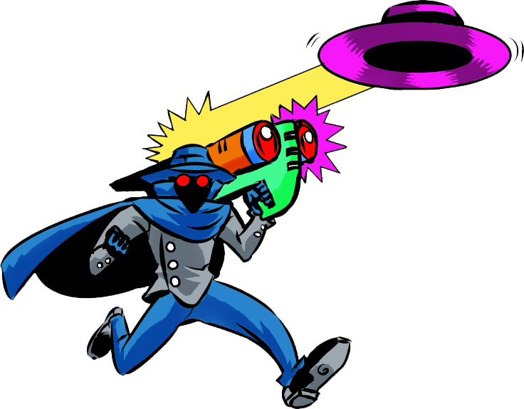 Poe with blaster
