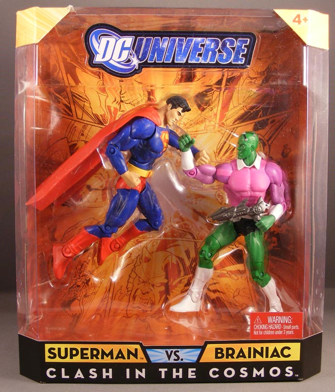 DC Universe Classics Superman VS Brainiac Clash in The Cosmos 2-pack Mattel 2009 for sale online 