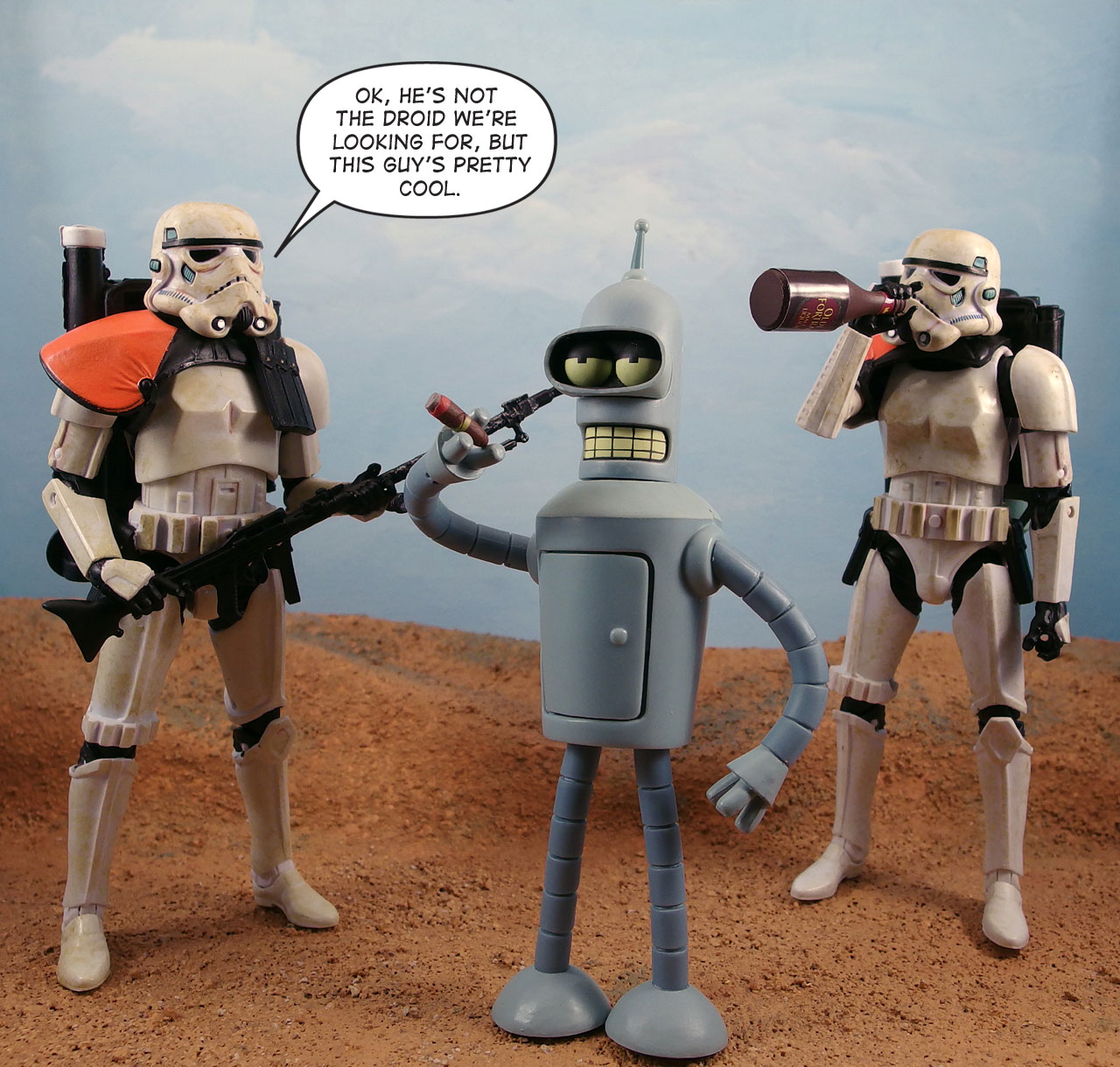 OK, he's not the droid we're looking for, but this guy's pretty cool.